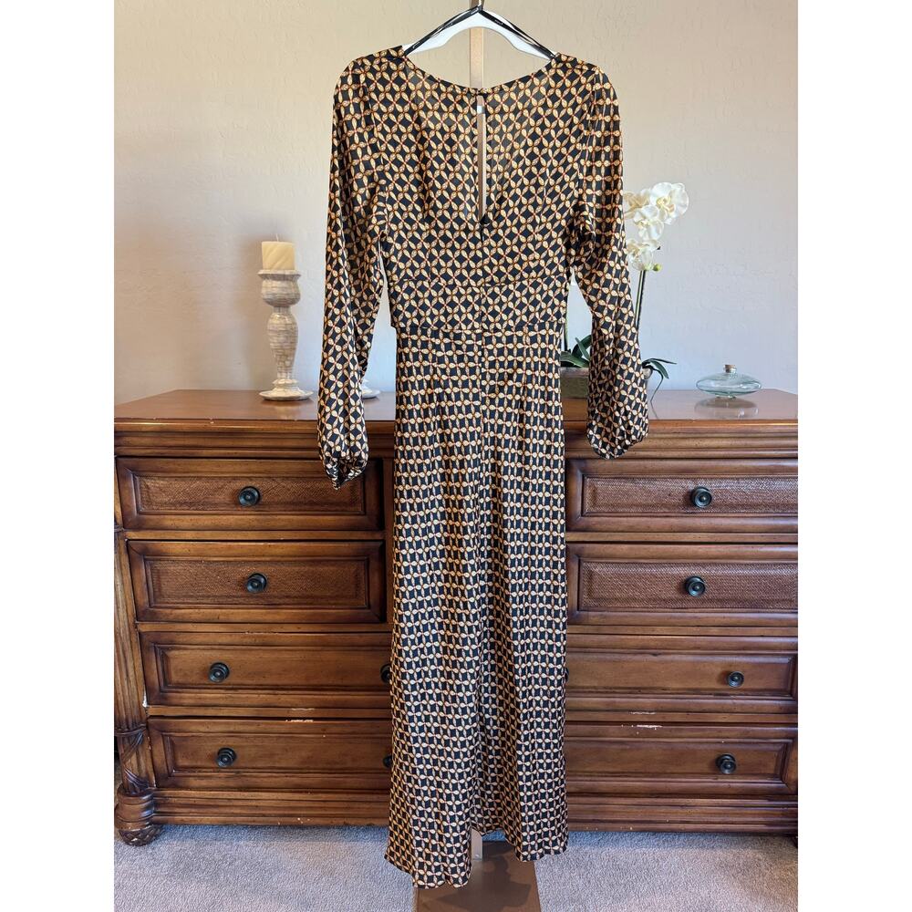 MINKPINK Valentina Maxi Dress Black Floral S NWT Sold Out - Picture 6 of 11